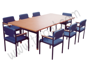 โต๊ะประชุม  8 คนพร้อมเก้าอี้ (MT-06A,CH-02A)