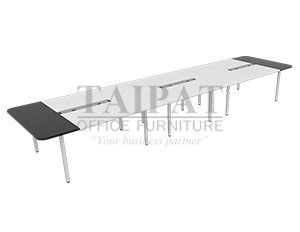 โต๊ะประชุม SCF-5313 (12 - 14 ที่นั่ง) : ขนาดโดยรวม 535 x 130 x 75 ซม.
