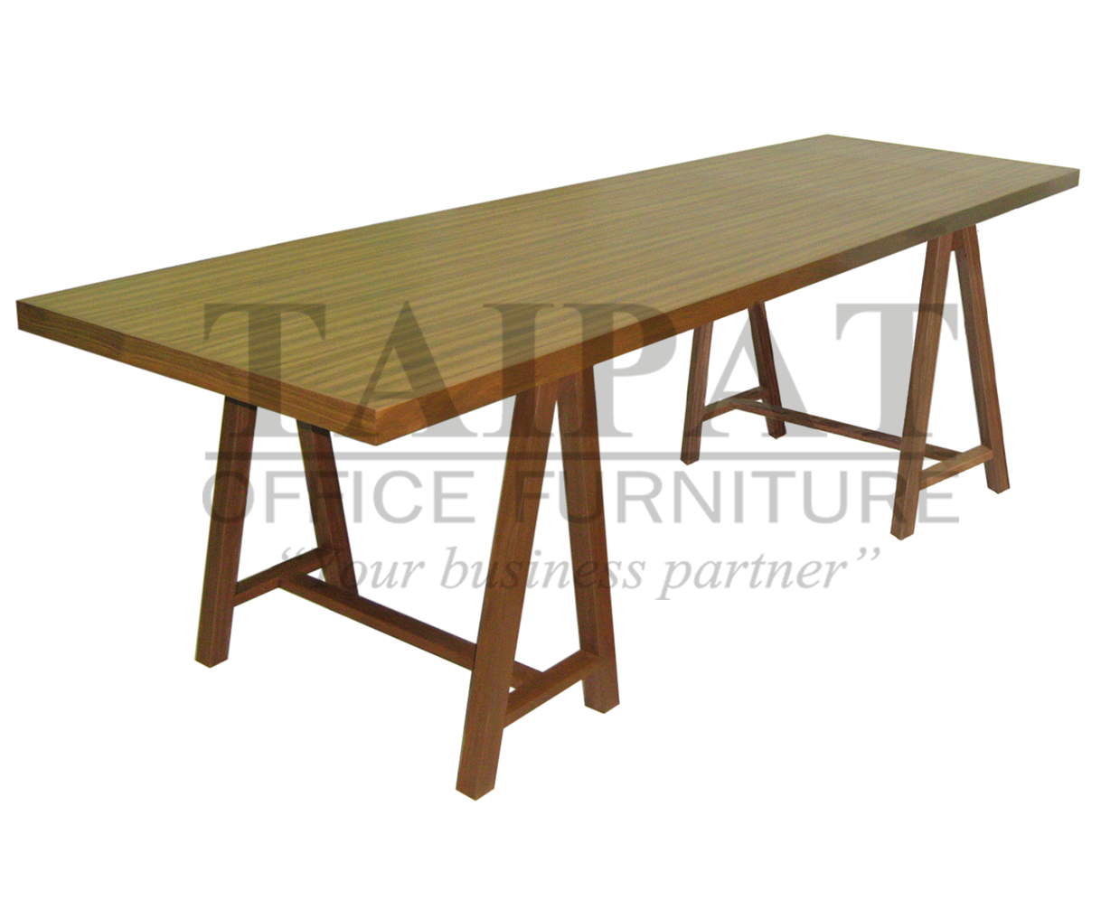 โต๊ะประชุมไม้ , โต๊ะเอนกประสงค์ CF-0027 : ขนาด 240 x 80 x 75 ซม. (6-8ที่นั่ง)