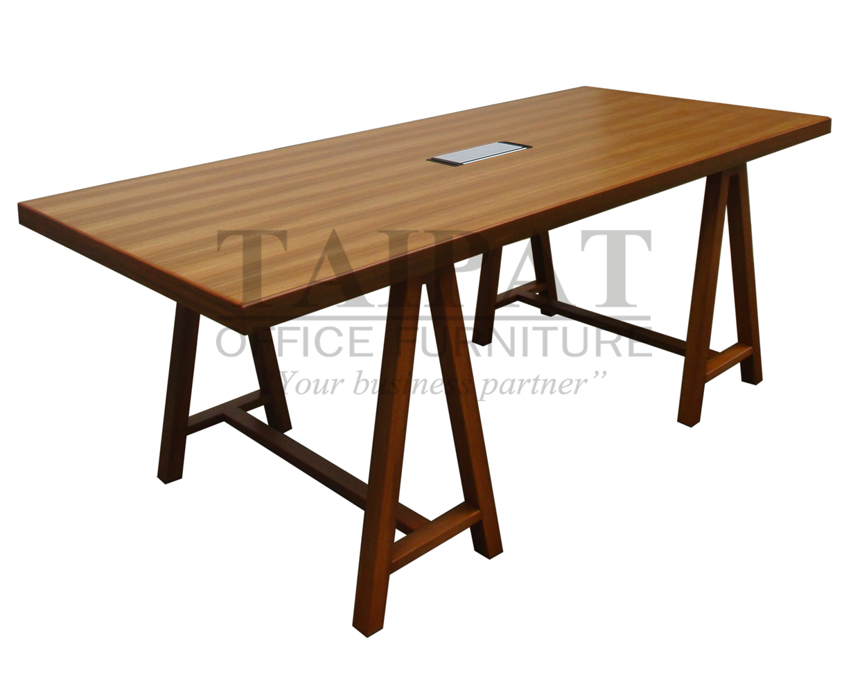 โต๊ะประชุมไม้ CF-0044 : ขนาด 210 x 90 x 75 ซม. (6-8ที่นั่ง)