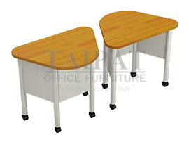 โต๊ะสามเหลี่ยม โต๊ะเรียนแบบกลุ่ม 1,3,6 คน