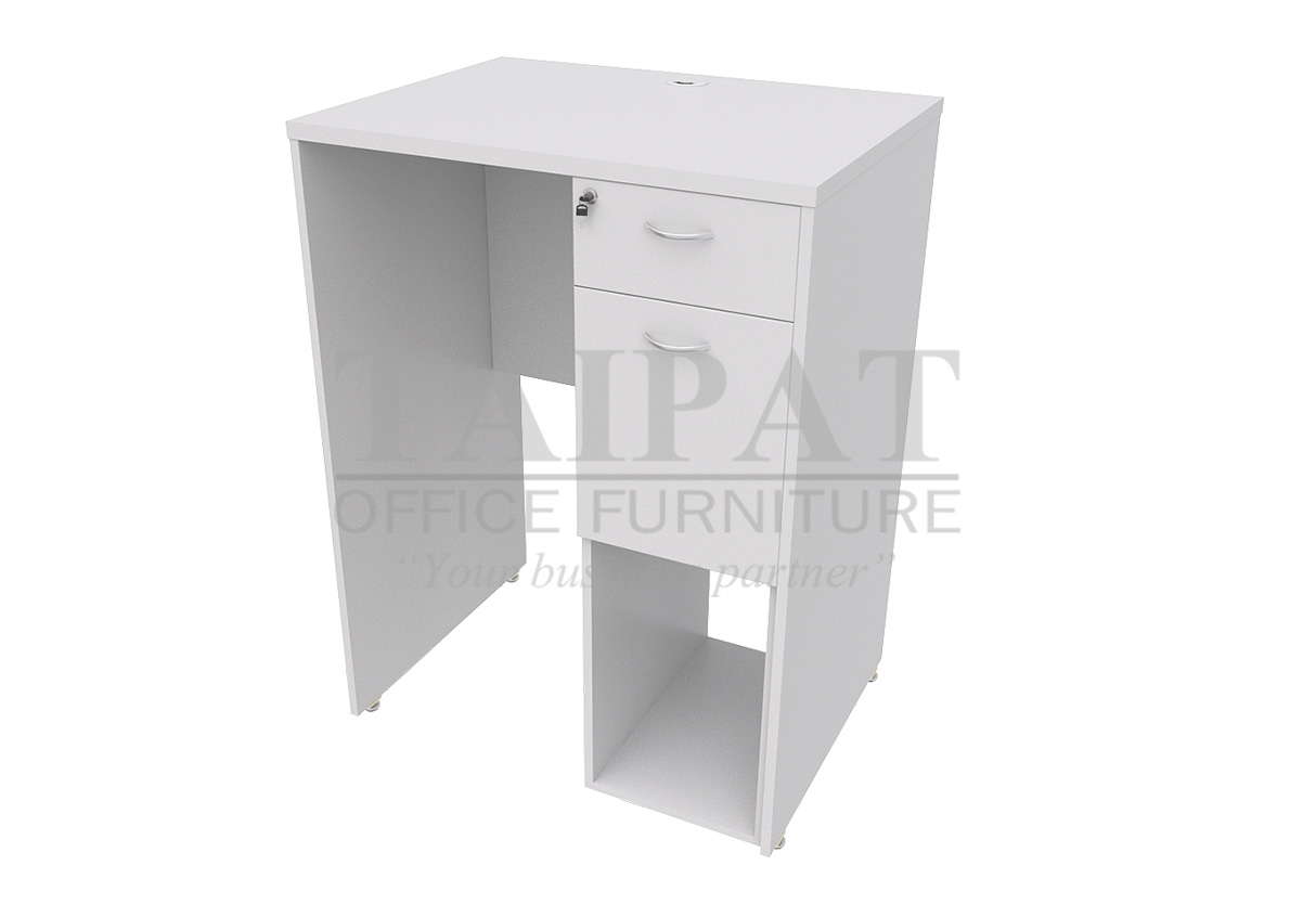 โต๊ะทำงาน มีลิ้นชักเหนือ CPU