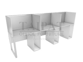 โต๊ะ SOUND LAB ชนิด 3 ที่นั่ง (ไม้ปาติเกิล เคลือบเมลามีน) D-0211