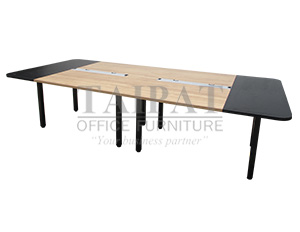 โต๊ะประชุม SCF-3013 : ขนาดโดยรวม 300 X 130 X 75 ซม. (8-10ที่นั่ง)