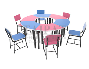 โต๊ะทรงโดนัท แบบกลุ่ม ไม่มีโต๊ะกลาง SECONDARY ระดับมัธยม D-0326