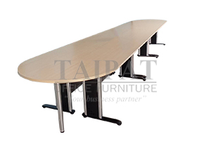 โต๊ะประชุม CF-5-16 (14-16ที่นั่ง) : ขนาดโดยรวมประมาณ 570 x 120 x 75  ซม.