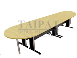 โต๊ะประชุม CF-5-12 (10-12ที่นั่ง) : ขนาดโดยรวมประมาณ 420 X 120 X 75 ซม.