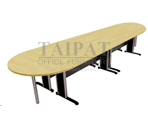 โต๊ะประชุม CF-5-12 (10-12ที่นั่ง) : ขนาดโดยรวมประมาณ 420 X 120 X 75 ซม.