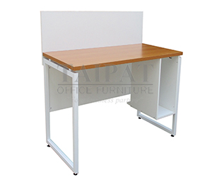 โต๊ะทำงานขาเหล็กพร้อมมินิสกรีน  STU-126004P