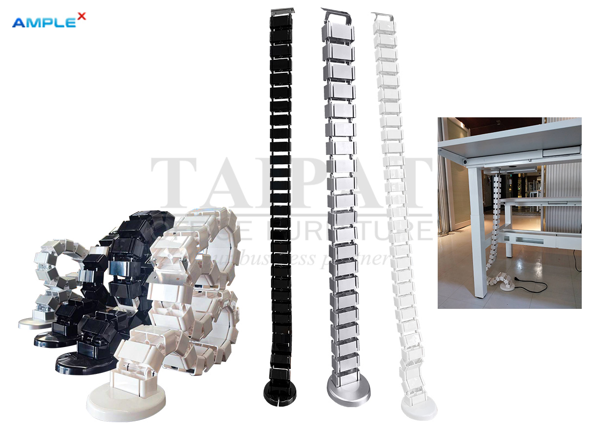 ท่อร้อยสายไฟกระดูกงู สำหรับโต๊ะปรับระดับ AX-02023