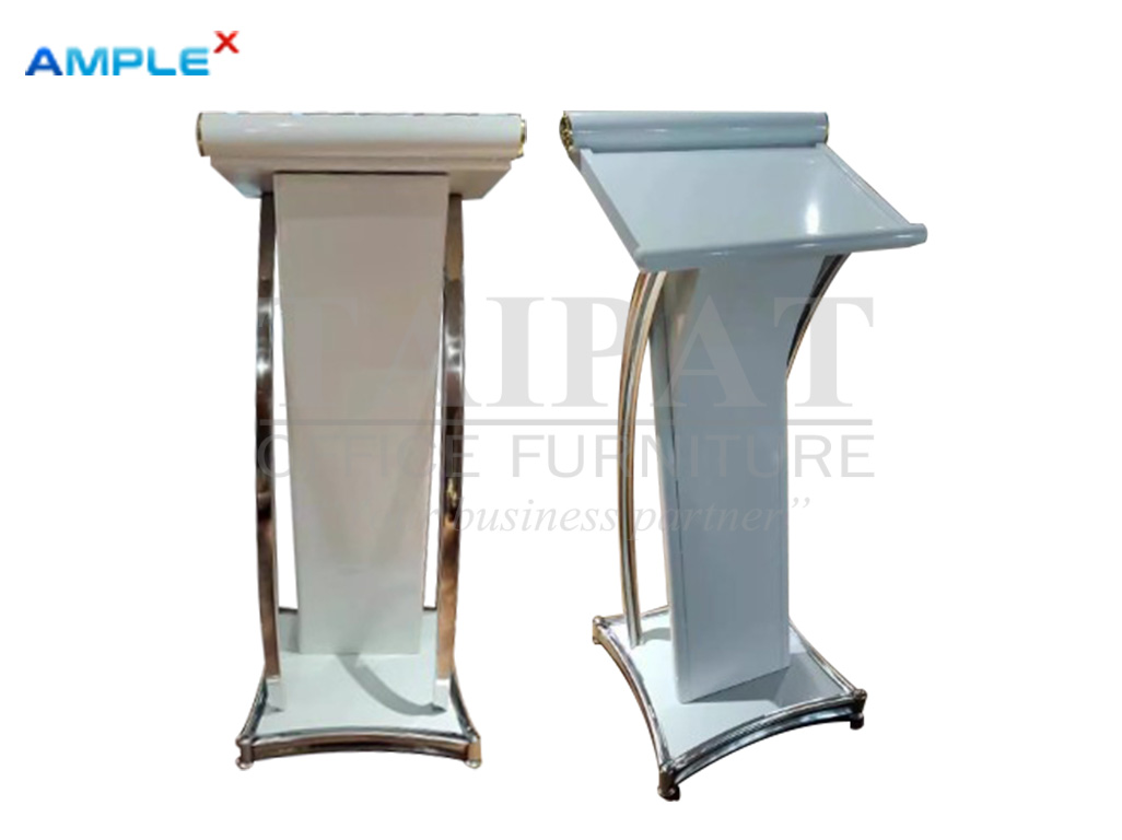 โพเดียมเหล็กเสาสเเตนเลส AX-06001