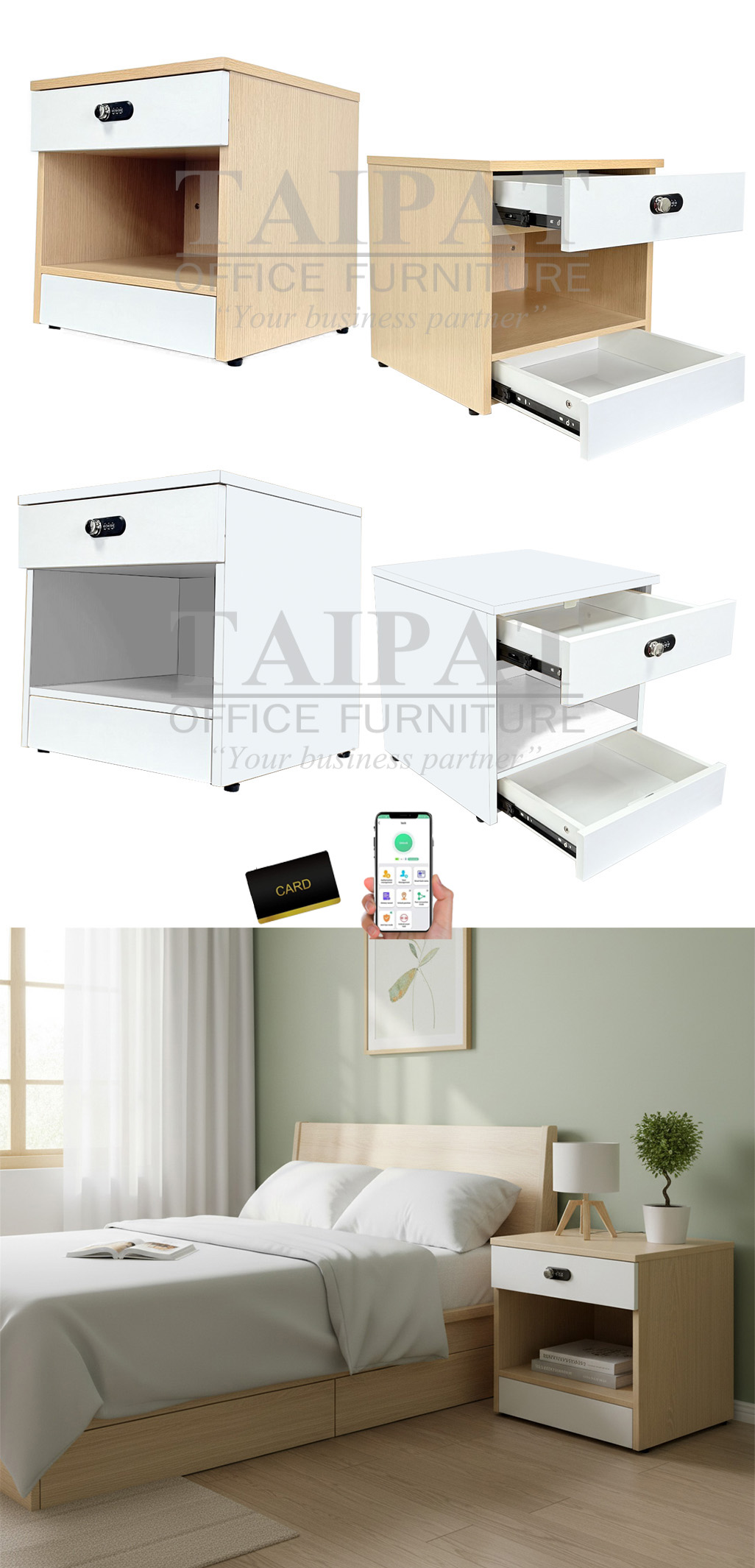 ตู้ข้างเตียง รุ่น JENNY-I (เจนนี่-วัน) J1PD-4042