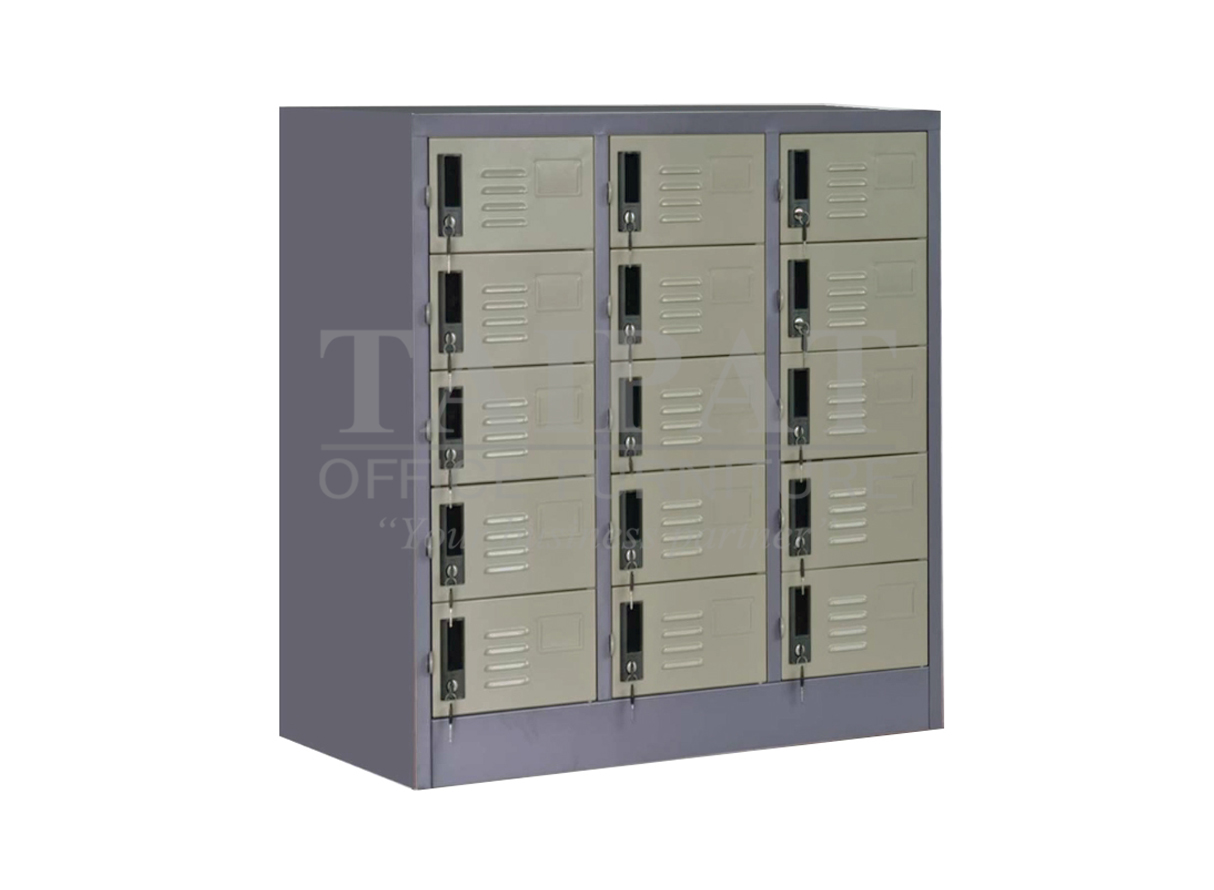ตู้ล็อคเกอร์ 15 ช่อง (แบบเตี้ย) LK-15S