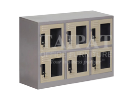 ตู้ล็อคเกอร์ 6 ช่อง มินิ(กระจก) LKG06MNE