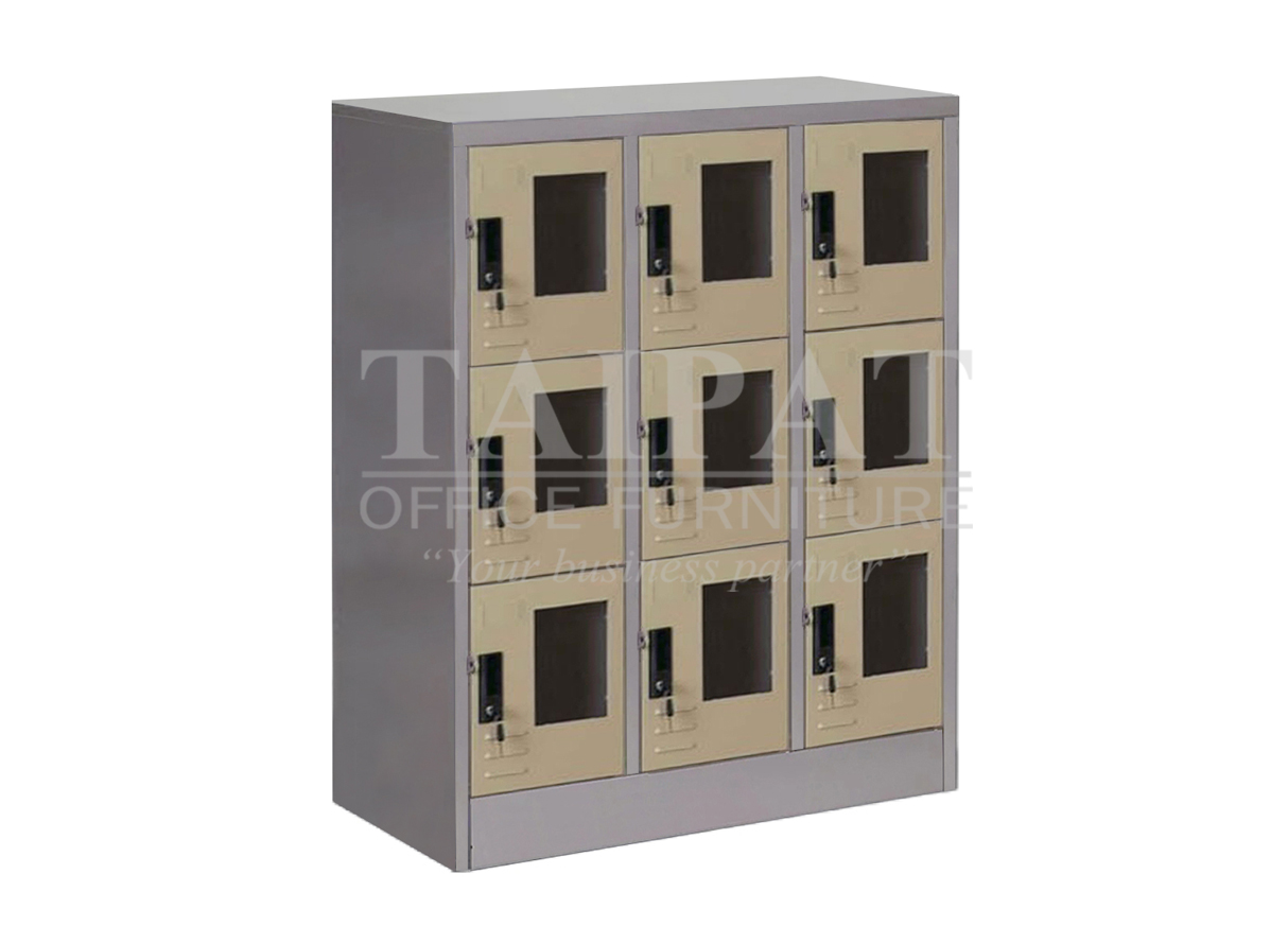 ตู้ล็อคเกอร์ 9 ช่อง พิเศษ (กระจก) LKG09SPE