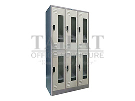 ตู้ล็อคเกอร์ 6 ช่อง (กระจก) LK-6106GE