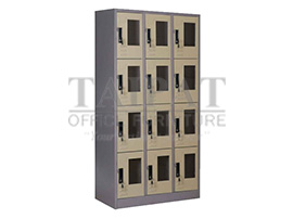 ตู้ล็อคเกอร์ 12 ช่อง (กระจก) LK-6112GE