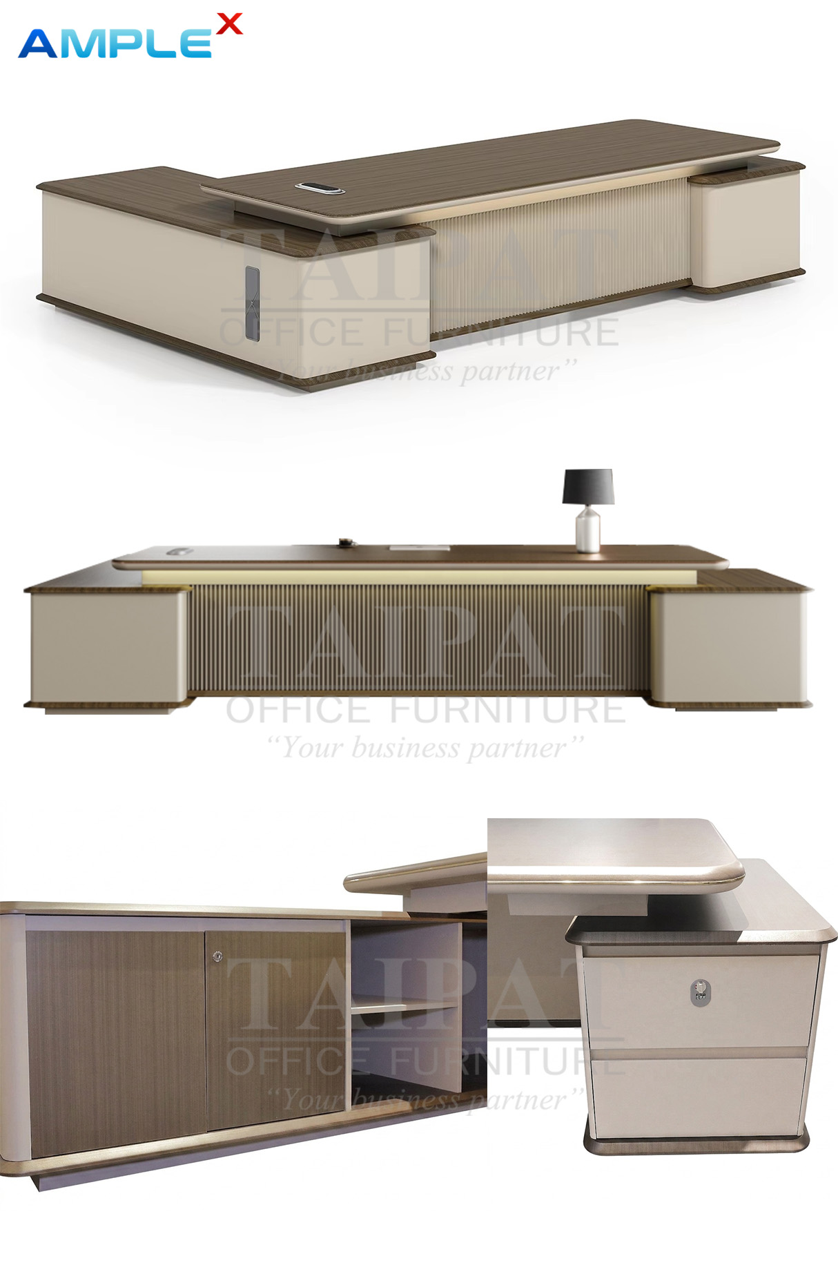 โต๊ะทำงานผู้บริหารตัวแอล AX-14FJ04 , 05 , 06 , 07