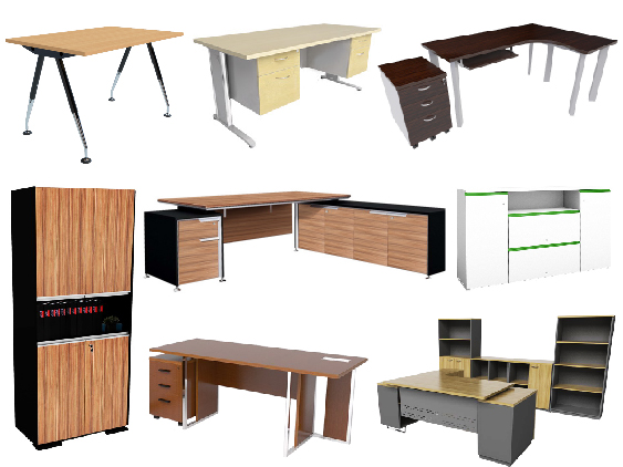ชุดโต๊ะทำงาน ชุดโต๊ะทำงานตัวแอล ชุดโต๊ะทำงานผู้บริหาร ชุดสำนักงาน แบบ Series Office Furniture Set