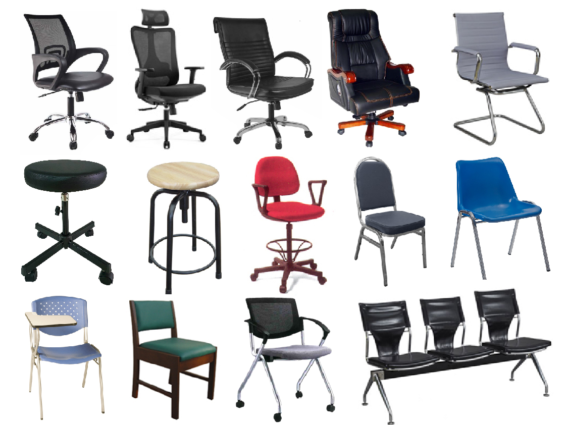 เก้าอี้สำนักงาน เก้าอี้ทำงาน เก้าอี้เลคเชอร์ เก้าอี้เอนกประสงค์ เก้าอี้ห้องสัมมนา เก้าอี้จัดเลี้ยง เก้าอี้แถวพักคอย เก้าอี้เพื่อสุขภาพ เก้าอี้ปฏิบัติการ  Chairs
